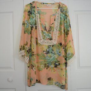 Daniel Rainn boho style peasant tunic blouse